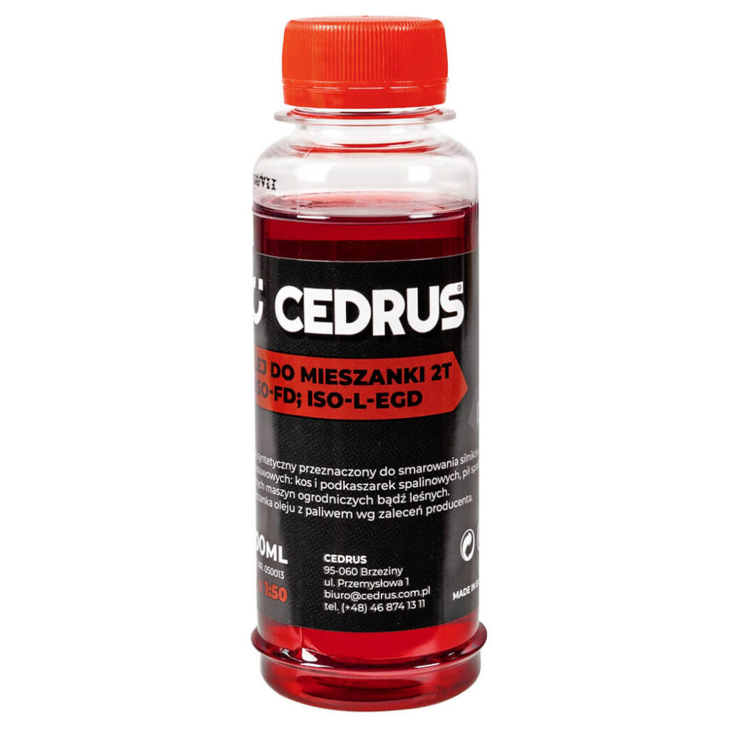 Cedrus Olej 2T do silników dwusuwowych 0.1L Cedrus Olej 2T do silników dwusuwowych 0.1L