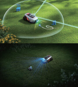 omijanie przeszkód dzięki 360° 3D LiDAR + Vision AI Dual Fusion Sensing