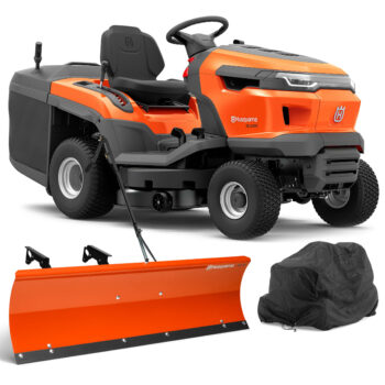 Husqvarna Traktor ogrodowy TC 215T - Zestaw promocyjny z lemieszem i pokrowcem