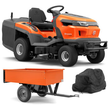 Husqvarna Traktor ogrodowy TC 220T - Zestaw promocyjny z przyczepką i pokrowcem