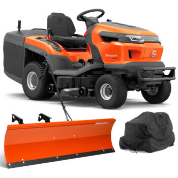 Husqvarna Traktor ogrodowy TC 220T - Zestaw promocyjny z lemieszem i pokrowcem