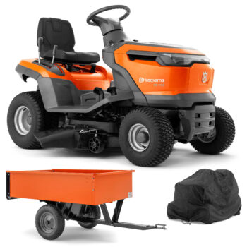 Husqvarna Traktor ogrodowy TS 112 - Zestaw promocyjny z przyczepką i pokrowcem
