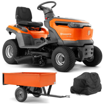 Husqvarna Traktor ogrodowy TS 114 - Zestaw promocyjny z przyczepką i pokrowcem