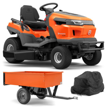 Husqvarna Traktor ogrodowy TS 220T - Zestaw promocyjny z przyczepką i pokrowcem
