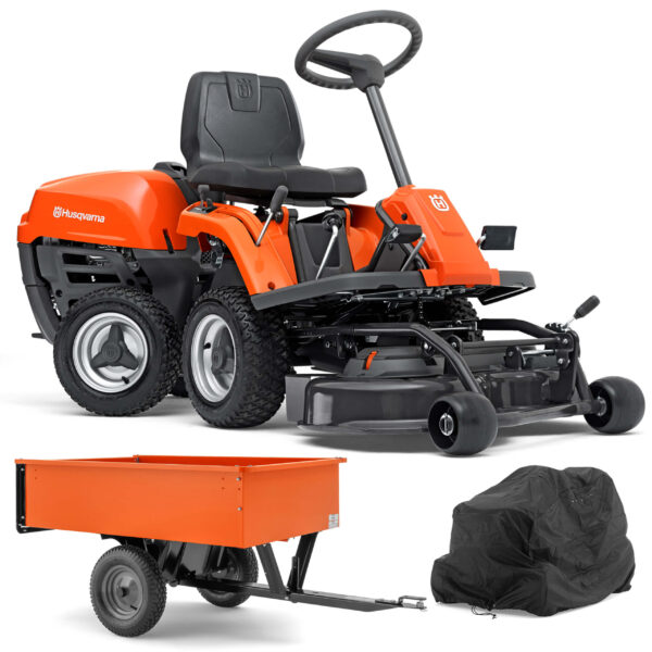 Husqvarna Traktor Rider R 112C – Zestaw promocyjny z przyczepką i pokrowcem